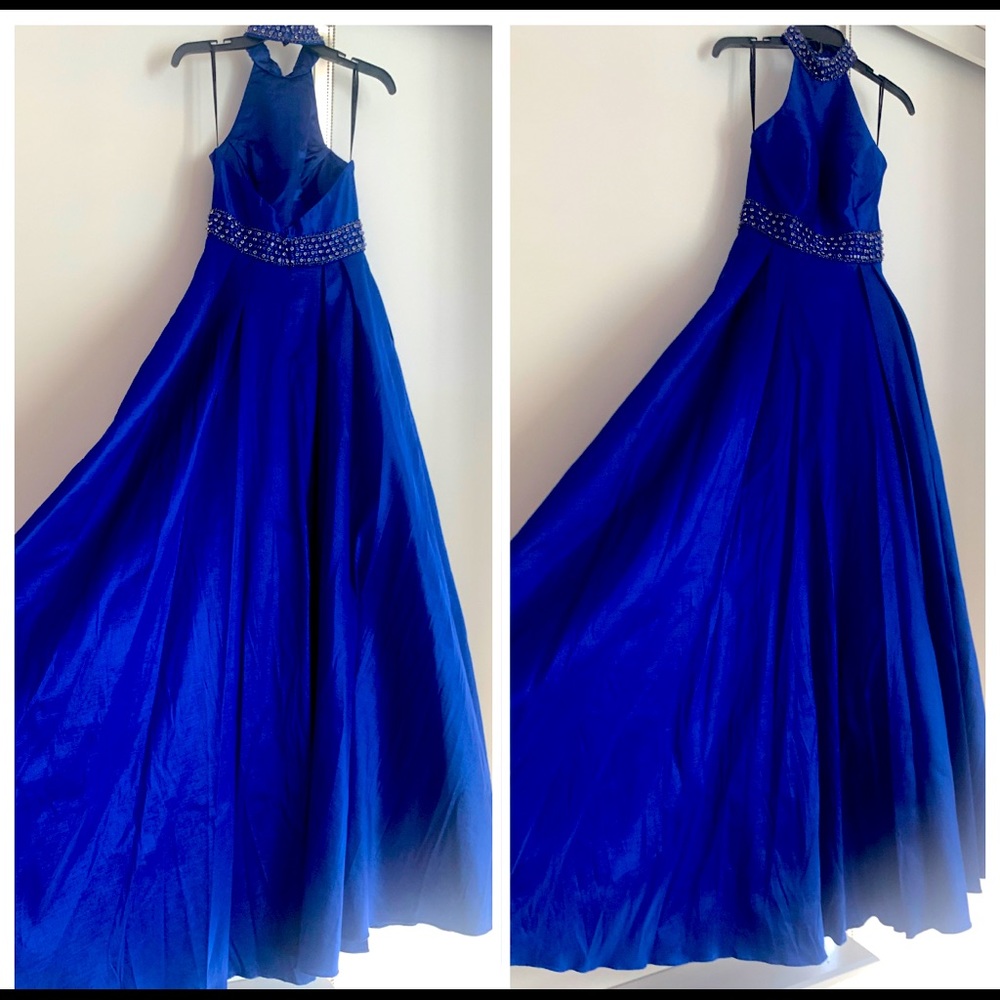 Gorgeous halter gown with ballroom dress